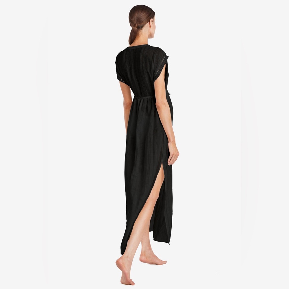 Robin Piccone Natalie Long Caftan Maxi Dress Swim Cover Up sz XS - Picture 2 of 6